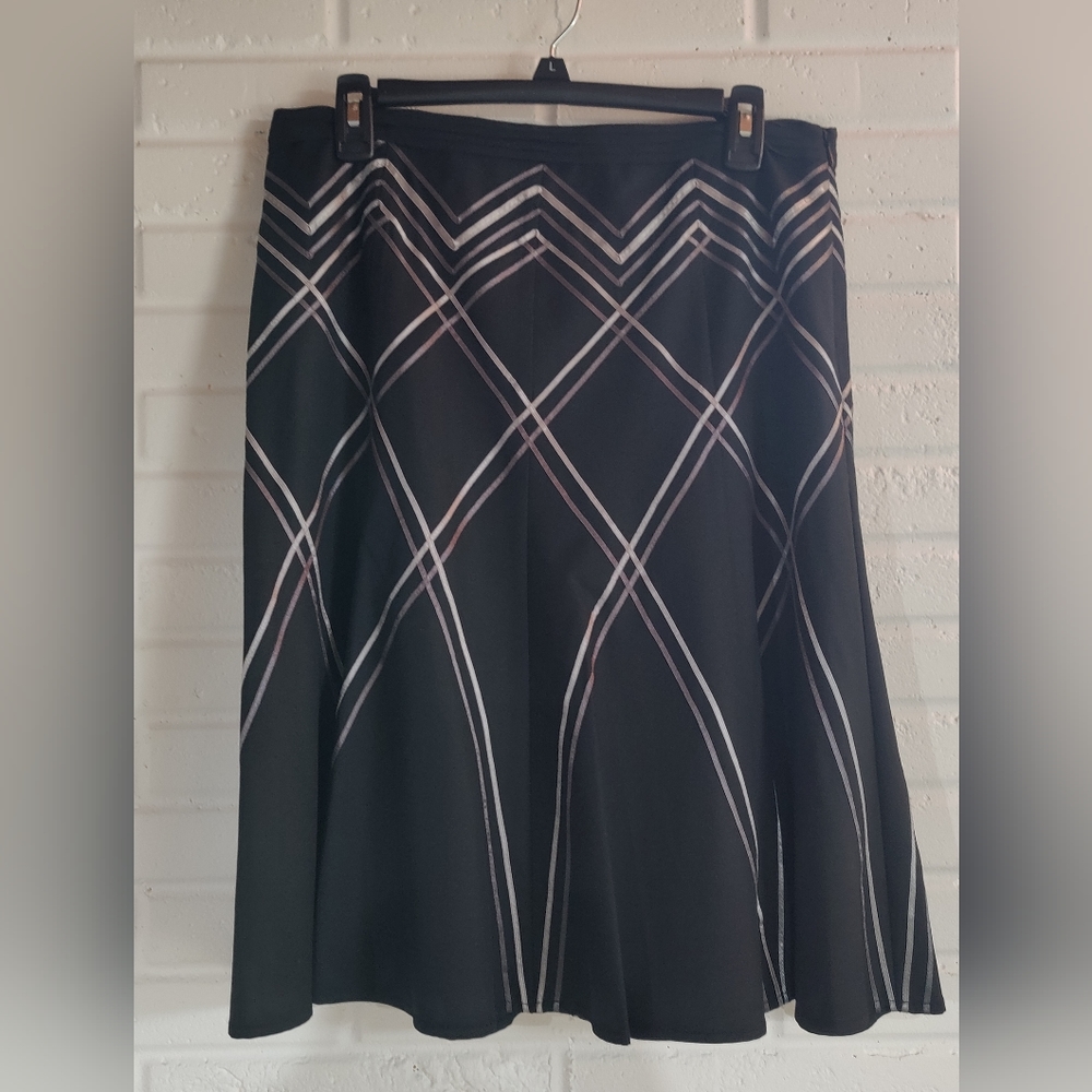 Black with silver trim skirt